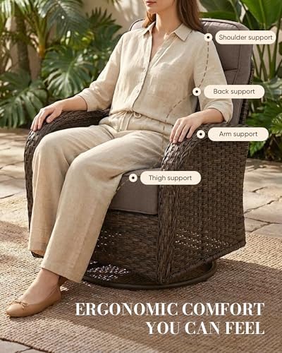 Belord Upgraded 6“ Cushion Luxury Patio Furniture Set - Image 6