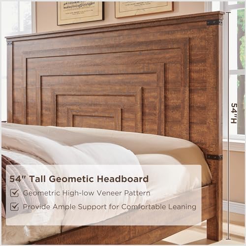 RedLemon 54" Farmhouse Queen Bed Frame - Image 4