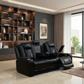Leather Reclining Sofa Set, Power Recliner Sofa Sectional Couches by Toseslo