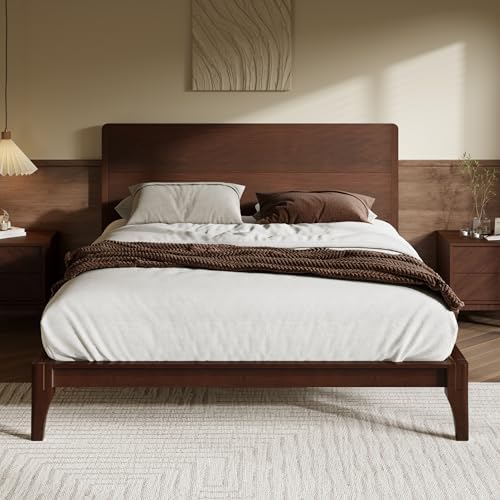 Merax King Size Bamboo Platform Bed Frame by Merax