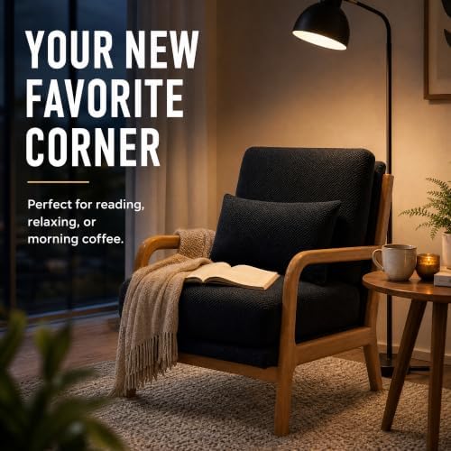 Mid Century Modern Accent Chairs Set of 2, Armchair - Image 5