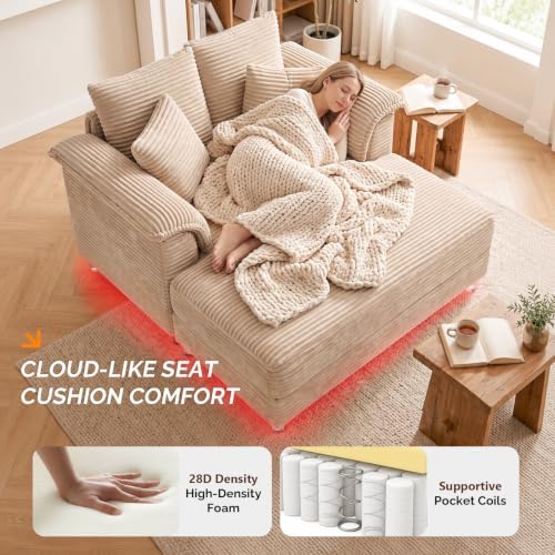 VINGLI Glam Floating Chaise Lounge Chair - Image 5