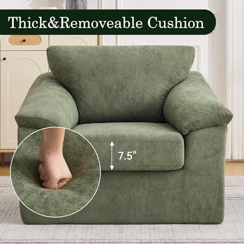 Boneless Single Sofa Chair, Modern Cloud Accent Chair, Comfy Deep Seat Couch - Image 3