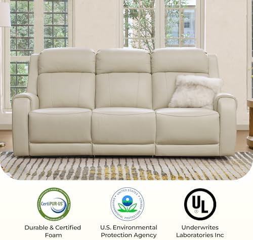 CHITA Genuine Leather Power Recliner Sofa, 3 Seater Reclining Sofa - Image 5