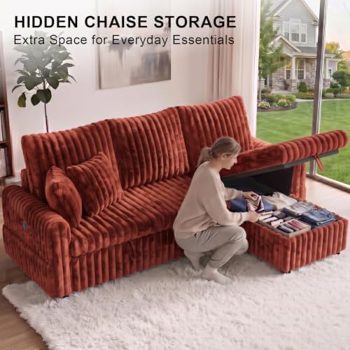 KCGKCG 81" Sectional Sleeper Sofa Bed - Image 5