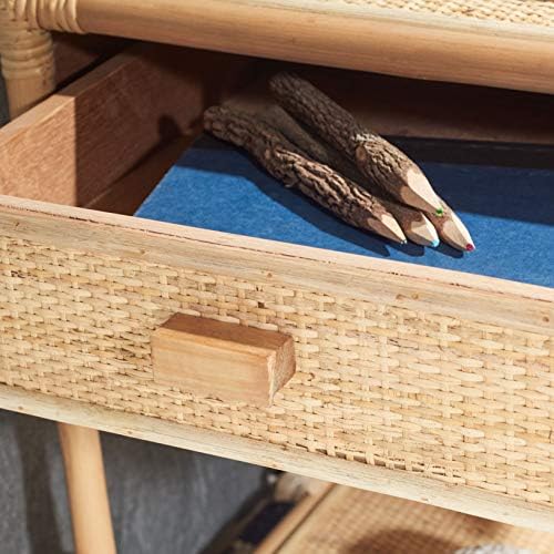SAFAVIEH Roya 1-Drawer Rattan Night Stand - Image 3
