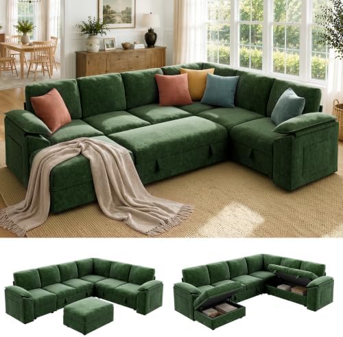 Xbrigh 108" Modular Sectional Sleeper Sofa by Xbrigh