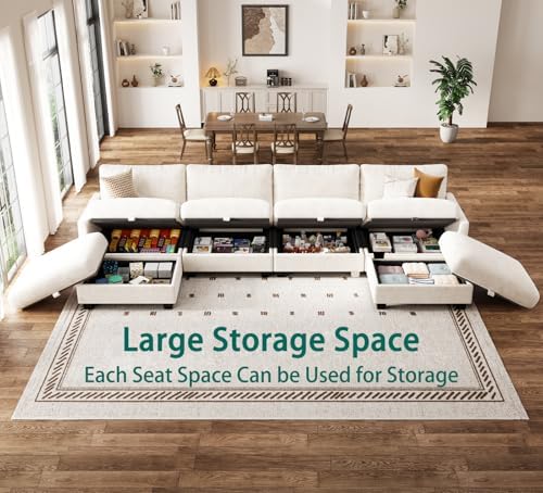 Modular Sectional Sofa, Oversized V-Shaped Couch - Image 4