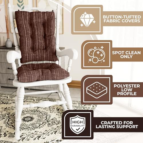 Klear Vu The Gripper Non-Slip Rocking Chair Cushion Set - Image 3