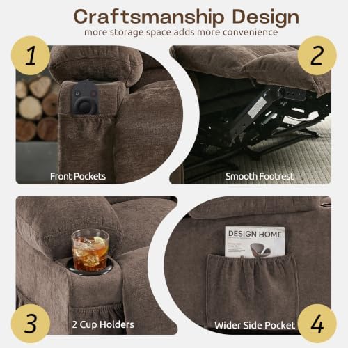 Oversized 3-Seater Recliner Sofa, Big Large Reclining Sofa - Image 6