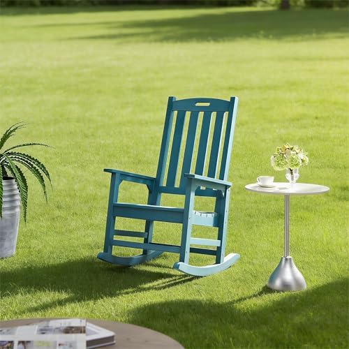 Psilvam Outdoor Rocking Chairs Set of 2, Oversized Porch Rocker - Image 2
