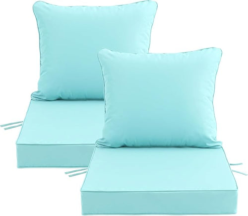 22x22 Inch Patio Chair Cushions Set of 4, Outdoor Furniture Cushions by Unknown