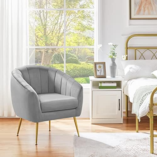 Yaheetech Barrel Accent Chair, Modern Cozy Vanity Chair by Yaheetech
