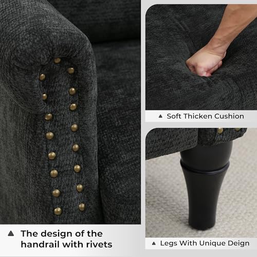 Accent Chair for Living Room, Modern Mid Century Reading Chair Armchair High - Image 4