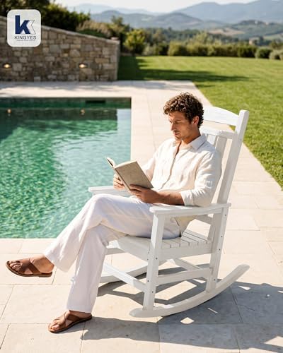 KINGYES Oversized Outdoor Rocking Chair - Image 2