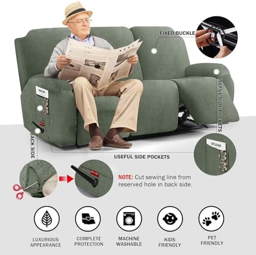 Stretch Recliner Sofa Cover - Image 3
