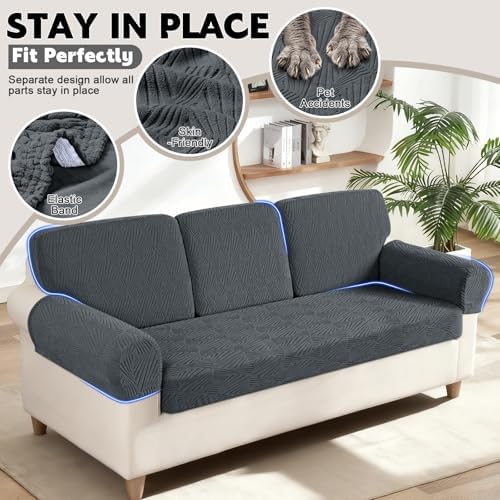 VANSOFY Stretch Couch Cushion Covers - Image 4