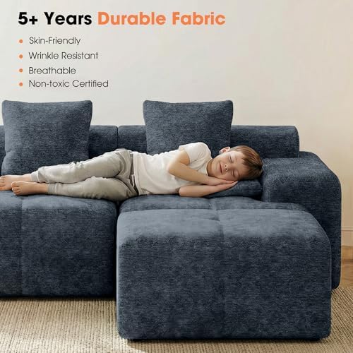 84" Modular Loveseat Couch - Image 4