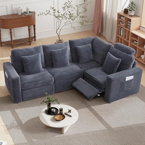 RARZOE Modular Sectional Couch Armless Seats Module, Modular Sofa 2 Armless - Image 5