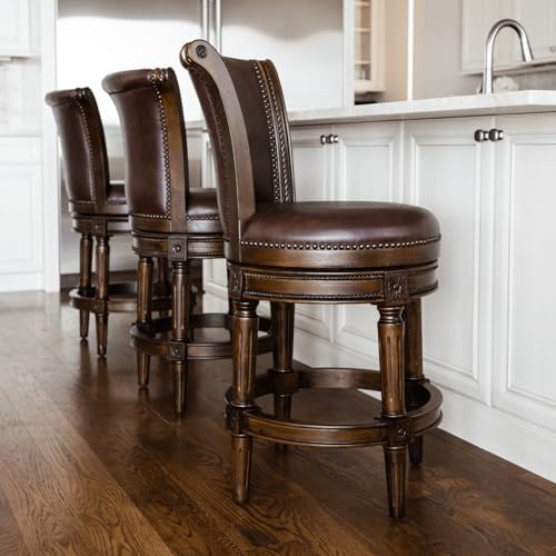 Maven Lane Pullman Counter Stool, Dark Brown Solid Frame - Image 2