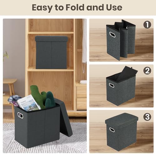 COSYLAND Collapsible Fabric Ottoman Footrest - Image 6