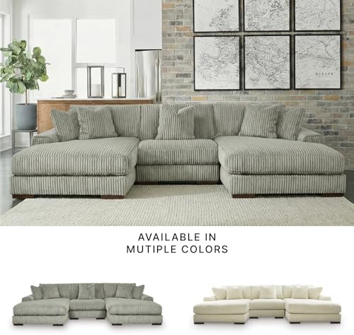 Signature Design by Ashley Double Chaise Sectional Sofa, 139 in - Image 7