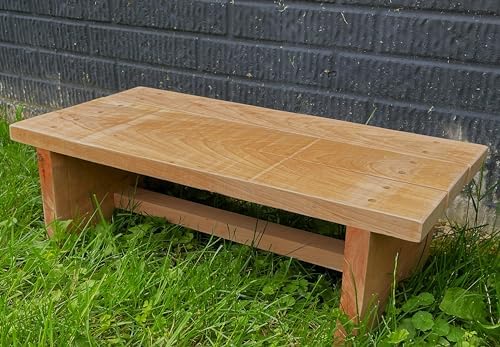 Classic Amish Reclaimed Wood Step Sitting Stool Footstool Deck Patio Door - Image 2