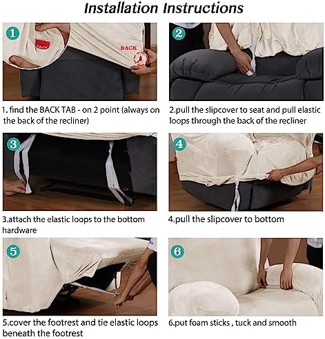 Turquoize Velvet Recliner Covers - Image 6