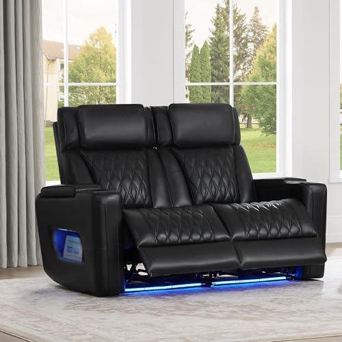 Watson & Whitely Genuine Leather Power Reclining Loveseat - Image 7