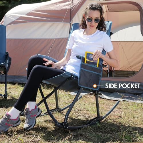 Portal Oversized Folding Rocking Camping Chair Portable 400 lbs - Image 7