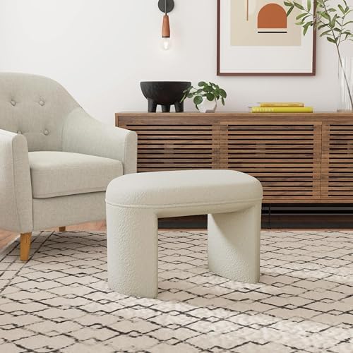 HomePop 24" Quinn Modern Ottoman - Image 2