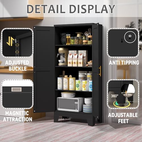 GAIOUS 61.02" Kitchen Pantry Cabinet - Image 3
