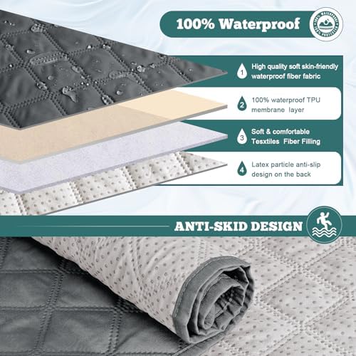 Ruaozz Waterproof Recliner Sofa Covers, 1-Piece Couch Covers - Image 3