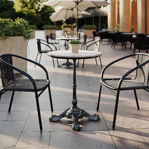 Flash Furniture TopGuard 24" Round Tabletop and Bistro Base - Image 2