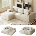 ONEMMLION 109" L-Shaped Cloud Boneless Couch Sofa by ONEMMLION