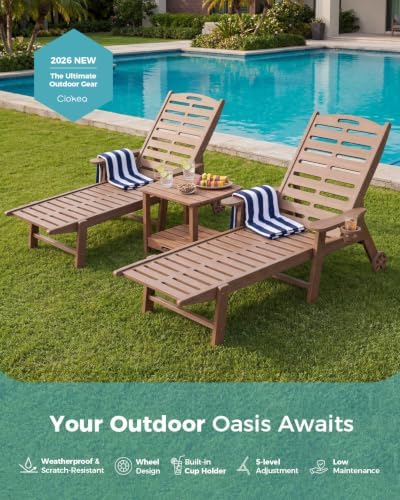 Ciokea Outdoor Chaise Lounge Chair, 5-Position Adjustable - Image 7