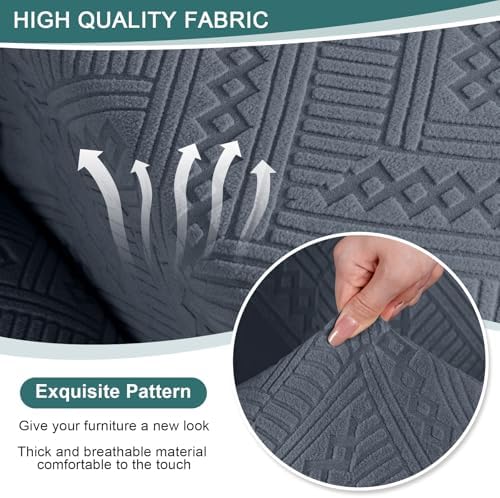 Ruaozz Stretch Loveseat Recliner Cover - Image 3
