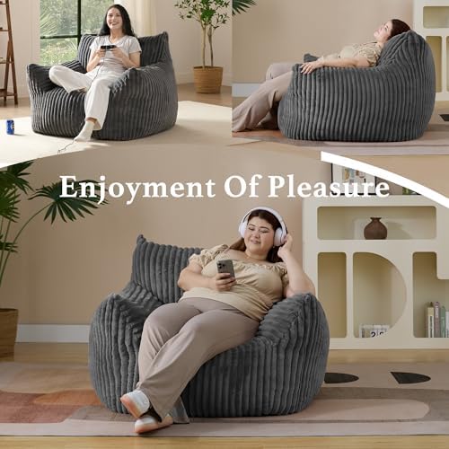 Giant Plush Bean Bag Chair for Adults - Image 5