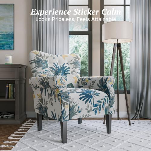 BELLEZE Modern Accent Chair, High Back Armchair, Upholstered Wingback Side Chair - Image 3