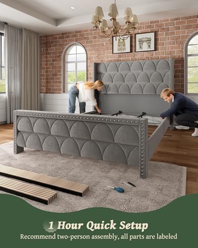 OHOHOLIVE King Size Bed Frame - Image 6