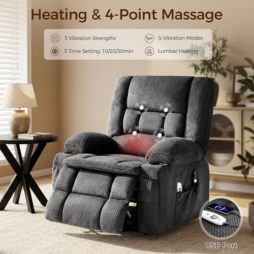Power Lift Recliner Chair for Elderly, Electric Reclining Lift Chair - Image 4