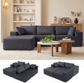 DUMOS 105" Modular Sectional Boneless Couch, Left Chaise L-Shaped Couch by DumosLifestyle