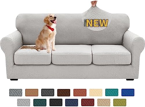 XINEAGE 4-Piece Stretch Sofa Cover, Washable Couch Covers by XINEAGE