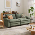 LINSY HOME 90" Modular Cloud Love Seat Sofa, Corduroy Soft Sectional Couch by LINSYHOME