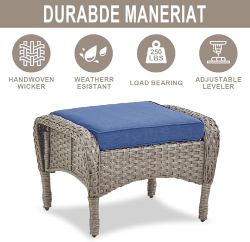 Belord Outdoor Ottomans for Patio Foot Rest - Image 4