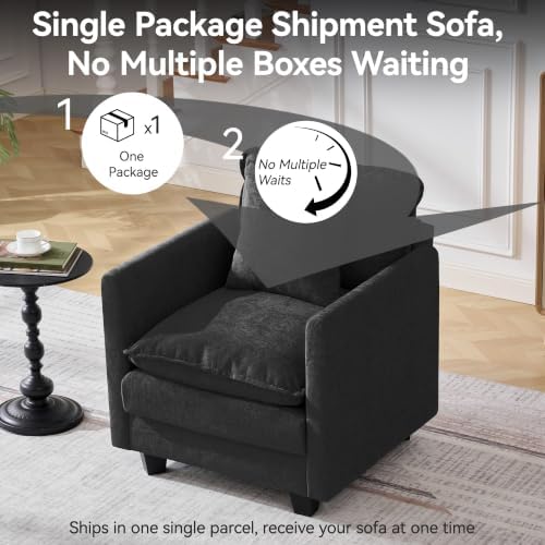 30'' Cloud Single Couch, Cloud Sofa - Image 5