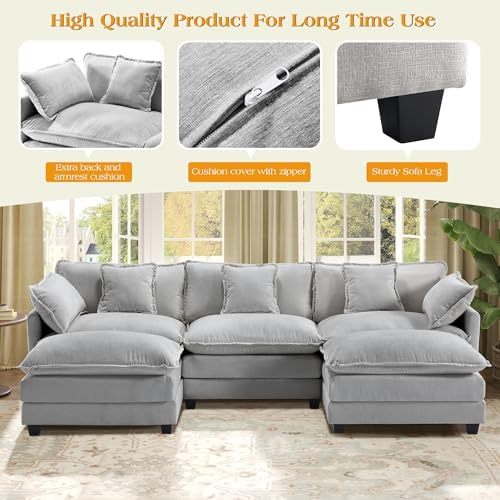 Hanherry Modular Sectional Sofa, Cloud Couch - Image 4