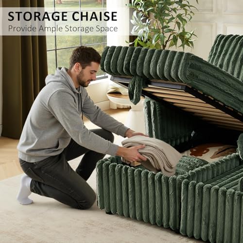 KCGKCG 81" Sectional Sleeper Sofa Bed - Image 5