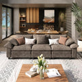 SUNSHINE VALLEY 123.6" 3-Seat Straight Modular Cloud Couch Sectional Sofa by SUNSHINEVALLEY