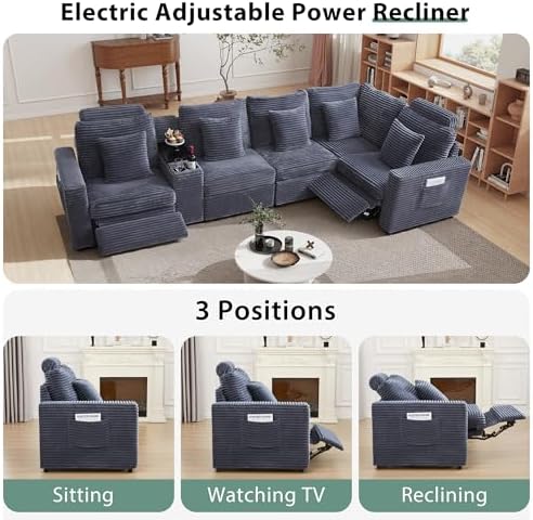 RARZOE Oversized Modular Sectional Sofa, 5-Seater L-Shaped - Image 5